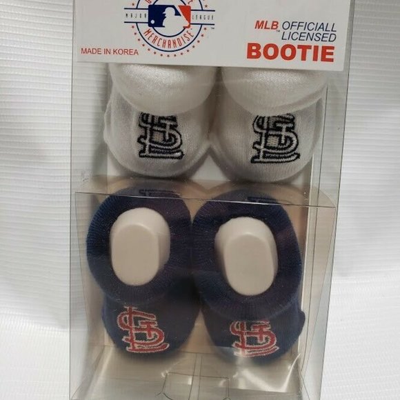 St. Louis Cardinals 0 to 3 Months Baby Booties NEW - Picture 4 of 4